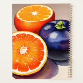 Oranje gloed Waterverf Planner (Achterkant)