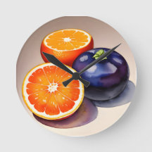 Oranje gloed Waterverf