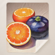 Oranje gloed Waterverf