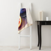 Oranje gloed Waterverf Sherpa Deken (In situ)