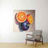 Oranje gloed Waterverf Wandkleed (In Situ (horizontaal))