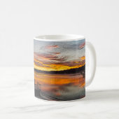 Oranje Glory Morning Painterly Coffee Mok (Voorkant rechts)