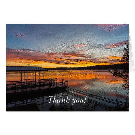 Oranje Glory Morning Painterly Hartelijk dank (Voorkant Horizontaal)