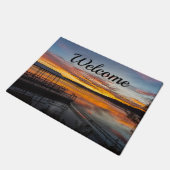 Oranje Glory Morning Painterly Welkom Doormat Deurmat (Schuin)