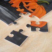 Oranje Glow Castle Jigsaw puzzel (Zijkant)