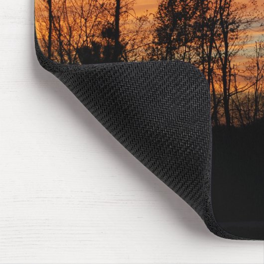 Oranje Glow Sunset mousepad Muismat (Hoek)