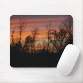 Oranje Glow Sunset mousepad Muismat (Met muis)