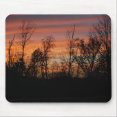 Oranje Glow Sunset mousepad Muismat (Voorkant)