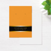 Oranje Gold Black - Aangepaste Oorsprongskaart Visitekaartjes (Bureau)