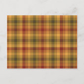 Oranje Gold Rust Country Checkup Recipe Cards Briefkaart (Voorkant)