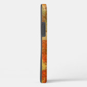 Oranje Gold Waterverf Abstracte naam Modern Case-Mate iPhone Case (Achterkant / Rechts)