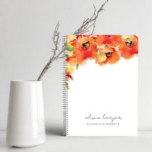 Oranje Golden Poppy Letters to Daughter Journal Notitieboek