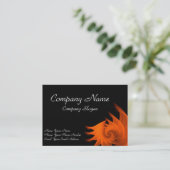 Oranje Golden Ratio Visitekaartje (Staand voorkant)