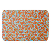 Oranje Goldfish Watery Blue Background Badmat (Voorkant)