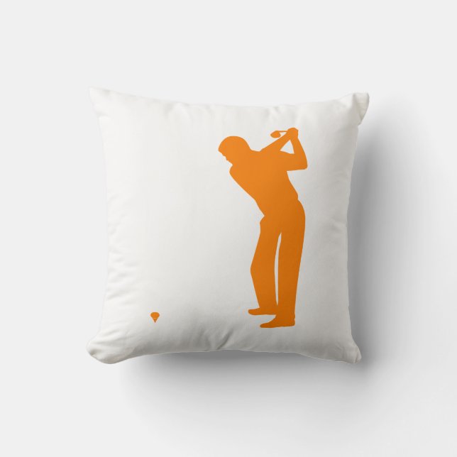Oranje golf kussen (Voorkant)