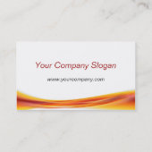 oranje golf visitekaartje (Achterkant)