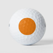 Oranje golfballen | Aangepaste naam en foto (Voorkant)