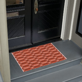 Oranje golven deurmat