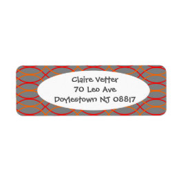 Oranje golven etiket