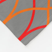 Oranje golven fleece deken (Hoek)