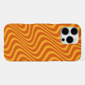 oranje golven iPhone hoesje (Achterkant horizontaal)
