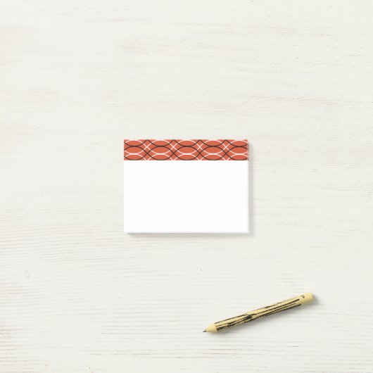Oranje golven post-it® notes (Op bureau)