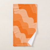 Oranje golvende oceaangolven gradiënt bad handdoek (Handdoek)
