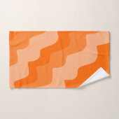 Oranje golvende oceaangolven gradiënt bad handdoek (Handdoek)