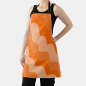 Oranje golvende oceaangolven gradiënt schort (Insitu)