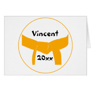 Oranje gordel voor krijgskunst