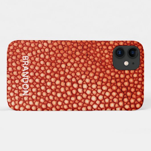 Oranje gordijn Case-Mate iPhone case (Achterkant (horizontaal))