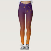 Oranje Goud Aangepaste Leggings (Voorkant)
