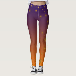 Oranje Goud Aangepaste Leggings