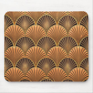ORANJE & GOUD ART DECO PATRONEN MUISMAT