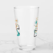 Oranje Goud Atomic Squares Boomerang Mid Century Glas (Links)