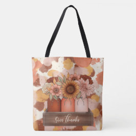 ORANJE GOUD & BEIGE SPETTERT & GEEF BEDANKT GEZEGD TOTE BAG
