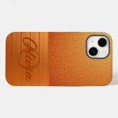 Oranje Goud Case-Mate iPhone Case (Achterkant (horizontaal))