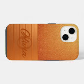 Oranje Goud iPhone Hoesje (Achterkant horizontaal)