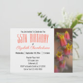 Oranje goudbloem Succulent 55e verjaardag Kaart (Staand voorkant)