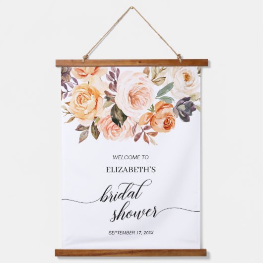 Oranje goudbloem Vrijgezellenfeest Welkom in het n Hangend Wandkleed (Voorkant)