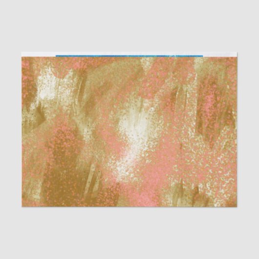Oranje goudbruin Abstract Tissuepapier (Voorkant)