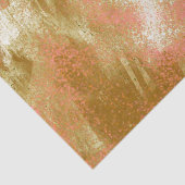 Oranje goudbruin Abstract Tissuepapier (Detail)