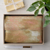 Oranje goudbruin Abstract Tissuepapier (Geschenk)