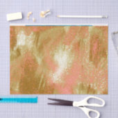 Oranje goudbruin Abstract Tissuepapier (Craft)