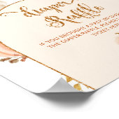 Oranje gouden pompoen luier verloting poster (Hoek)