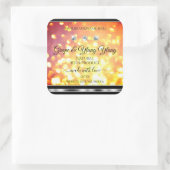 Oranje goudglitterproduct - etiketten diamanten zi (Tas)