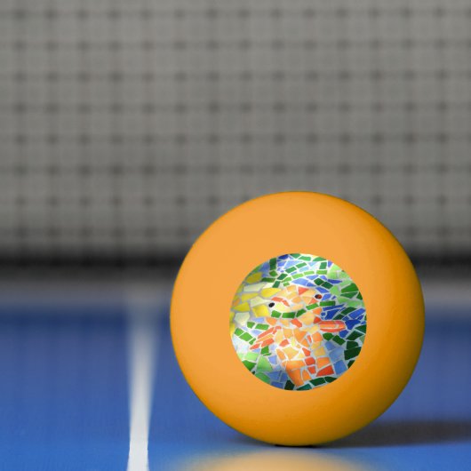 Oranje goudmakerkunst pingpongbal (Net)