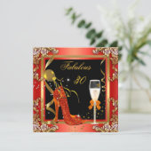 Oranje goudmakreel 30 verjaardag 2 kaart (Staand voorkant)