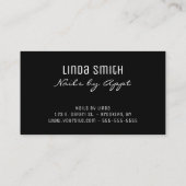 Oranje goudoliepenseel visitekaartje (Achterkant)