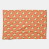 Oranje goudpaisley theedoek (Horizontaal)